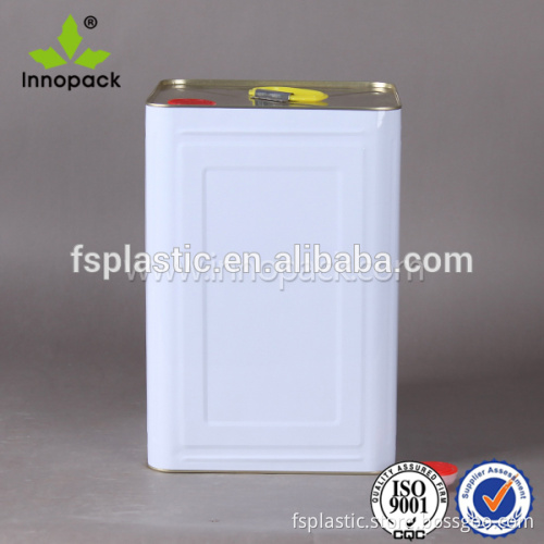 10 liter rectangular tin can metal barrel with squeeze cap wholesale